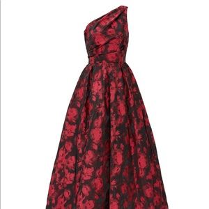 Beautiful evening gown with bold colors